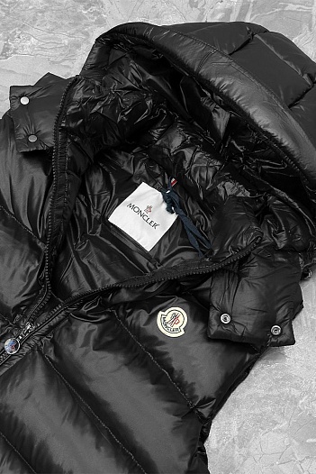 Мужской жилет Moncler logo-patch - Black   