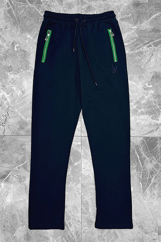Мужские спортивные штаны Bottega Veneta - Navy / Green