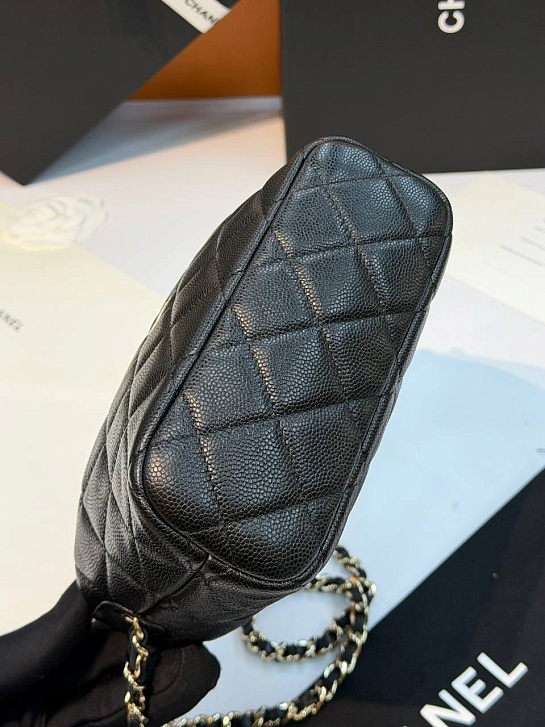 Кожаная сумка Chanel premium 18x12x6 см
