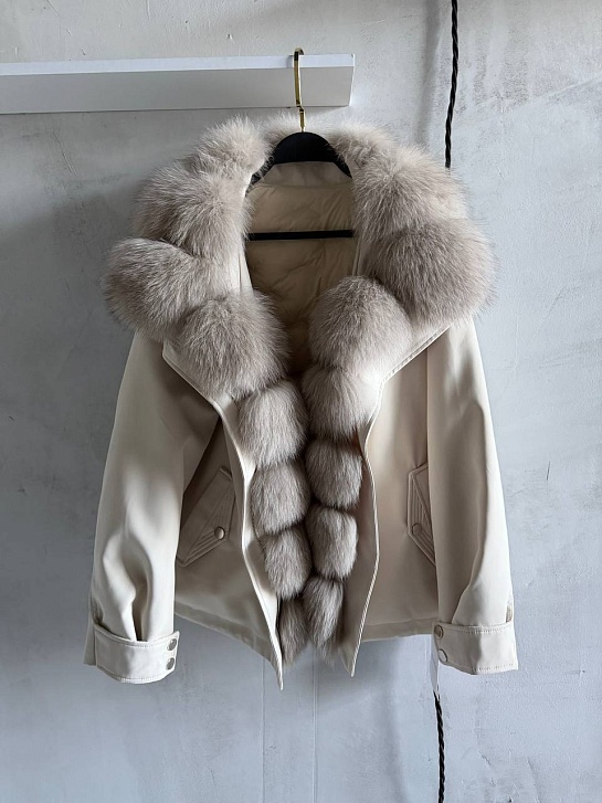 Женская парка с натуральным мехом Max Mara premium
