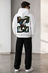 Мужское белое худи Off-White Arrows logo-print