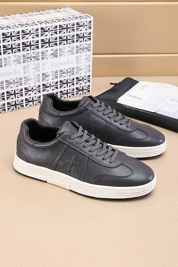 Кожаные кроссовки Premiata Bonnie - Grey   