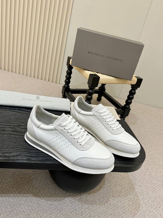 Мужские кроссовки Brunello Cucinelli low-top - White