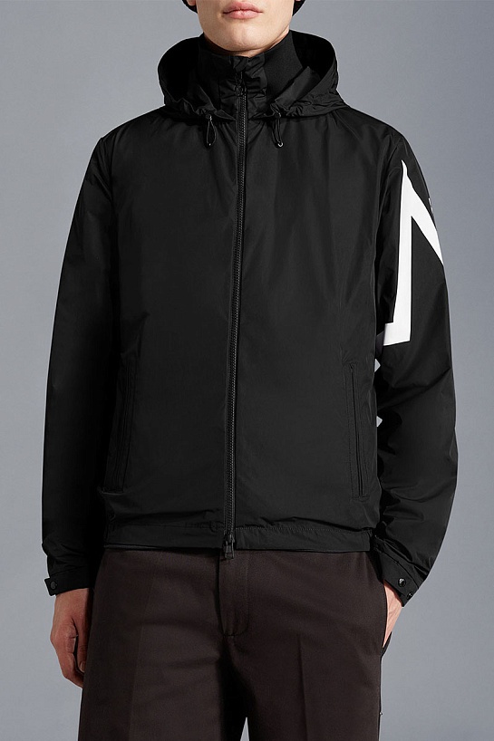 Мужская чёрная ветровка Moncler Fetuque