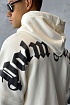 Утеплённое оверсайз худи Palm Angels Classic Logo - White