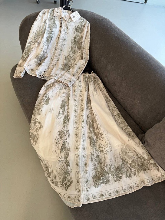 Женский льняной костюм Zimmermann premium