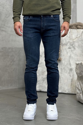 Мужские тёмно-синие джинсы Emporio Armani   