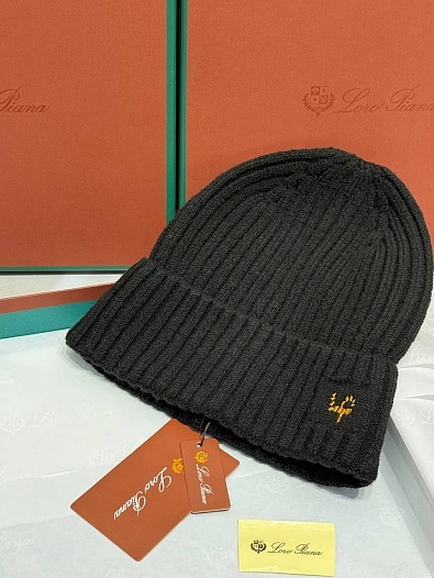 Шапка Loro Piana premium logo-embroidered - Black   