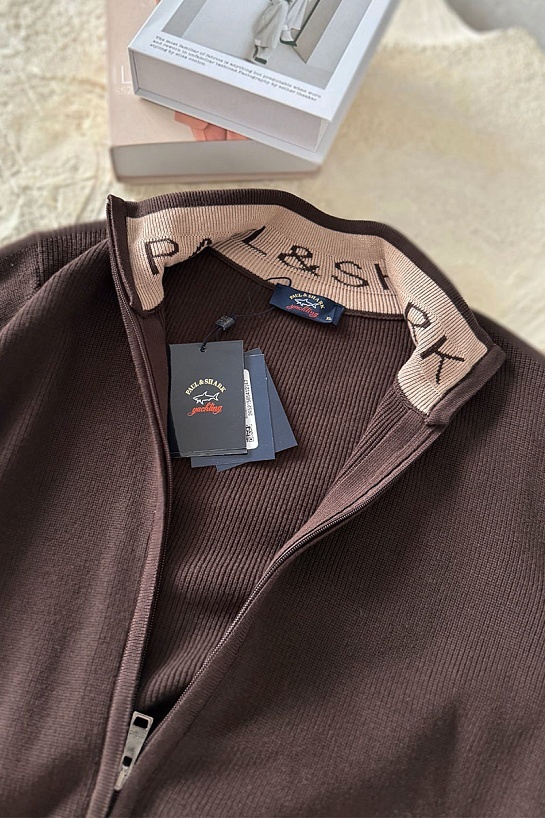 Мужская кофта Paul & Shark zip-up - Brown