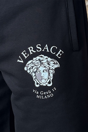 Мужские шорты Versace via Gesu 12 Milano - Black   