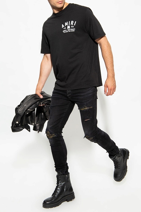 Футболка чёрного цвета Amiri logo-print