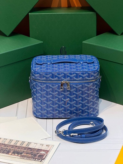 Кожаная сумка Goyard Muse Vanity Case ​premium 20x16x14 см   
