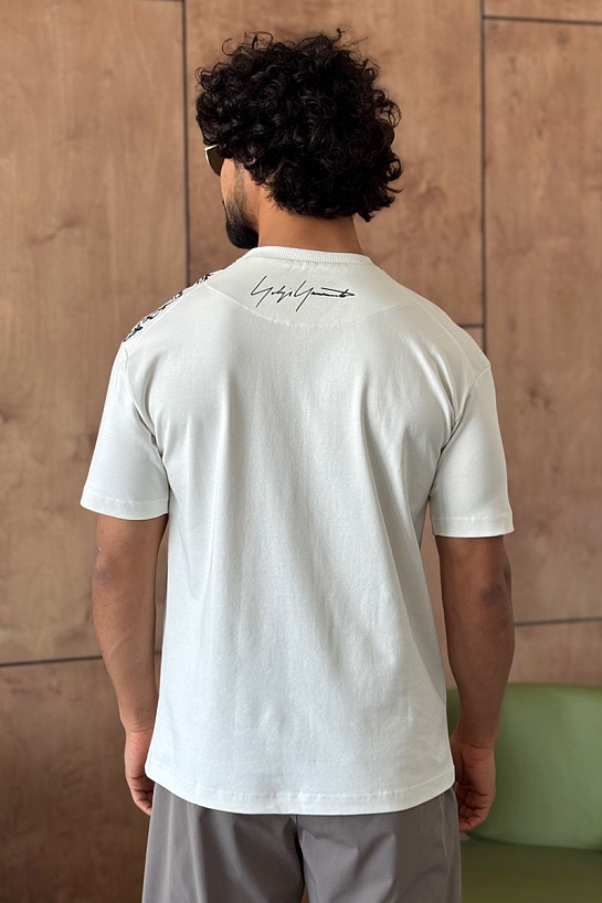 Мужская белая футболка Y-3 Yohji Yamamoto