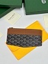 Кожаный кошелек Goyard Insert Louise Premium 21x11см - Brown