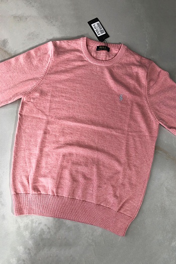 Мужской розовый джемпер Polo Ralph Lauren logo-embroidered   