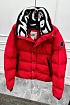 Мужской пуховик Moncler красного цвета