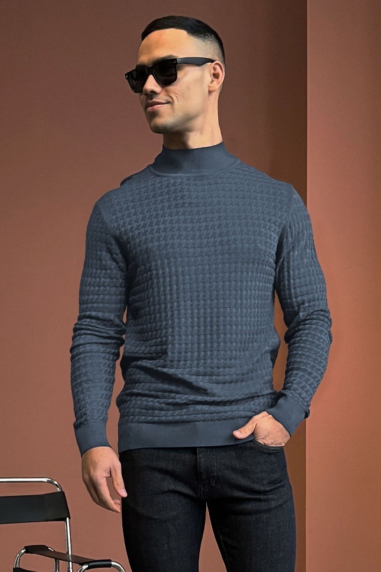 Мужская водолазка Brioni цвета индиго