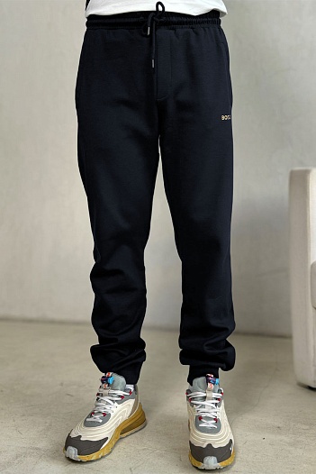 Мужские тёмно-синие штаны Hugo Boss   