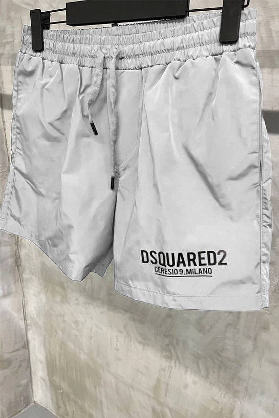 Мужские светло-серые шорты Dsquared2 Ceresio 9 Milano