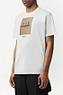 Белая футболка Burberry 'Sergio' applique logo