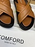 Кожаные шлёпанцы Tom Ford Preston - Brown