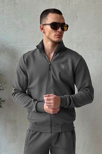 Спортивный костюм Armani Exchange logo-patch - Grey   