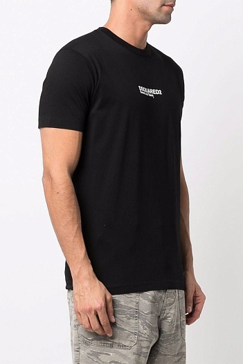 Мужская футболка Dsquared2 "Sweat and Tears" - Black   