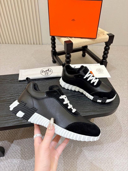 Мужские кроссовки Hermes Bouncing - Black / White