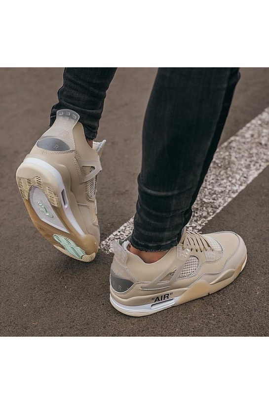 Кроссовки Air Jordan 4 x Off-White "Sail"