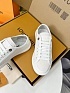 Женские комбинированные кеды Louis Vuitton Premium - White