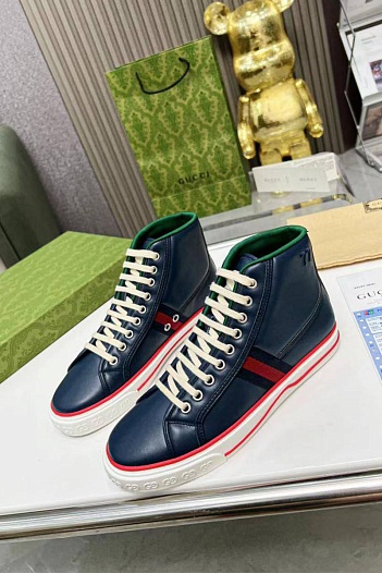 Мужские кроссовки Gucci Tennis 1977 high-top - Blue   