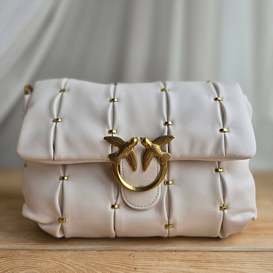 Женская кожаная сумка puff 28x18 см (2 расцветки)