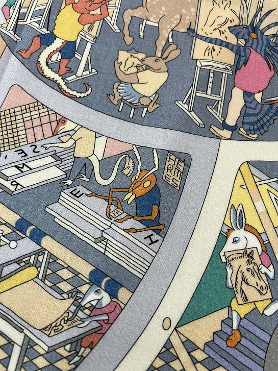 Платок Hermes Academia Hippica premium 140x140 см