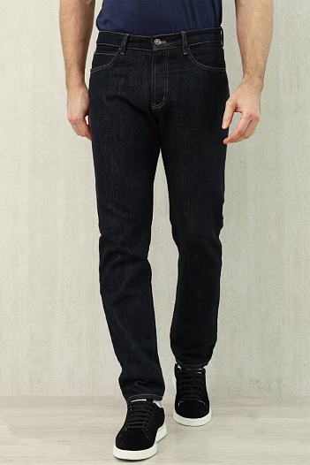 Мужские тёмно-синие джинсы Loro Piana Premium   