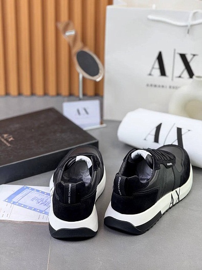 Мужские комбинированные кроссовки Armani Exchange   