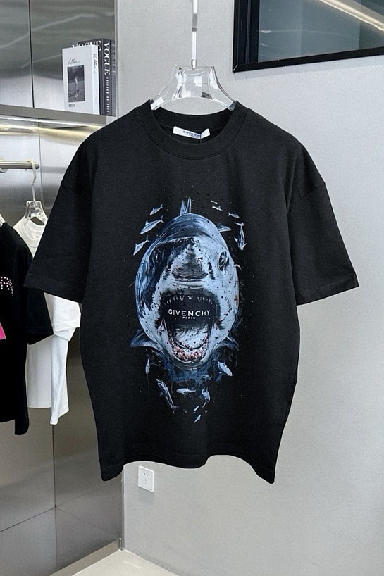 Чёрная оверсайз футболка Givenchy Premium