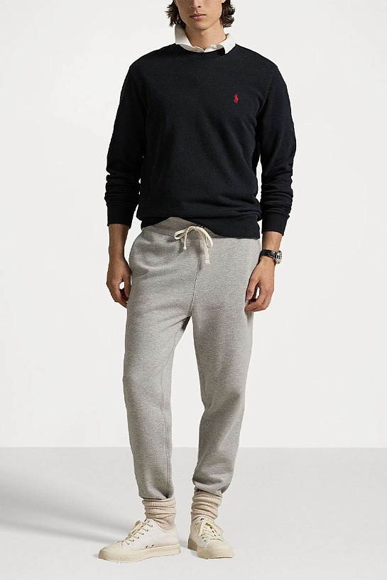 Мужской чёрный свитшот Polo Ralph Lauren pony-embroidered