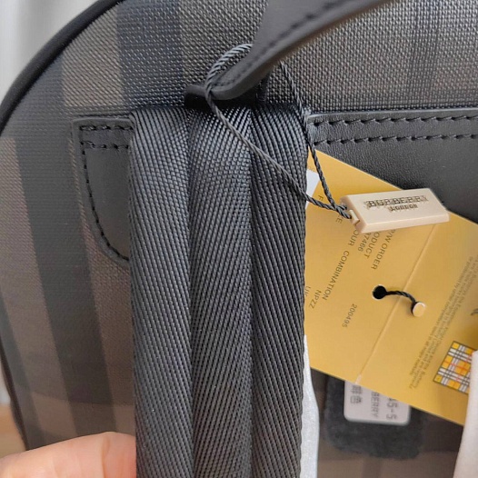 Кожаный рюкзак Burberry London Check 39х28x9 см   