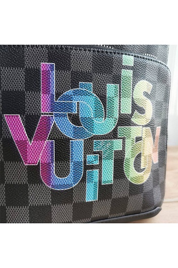 Кожаная сумка Louis Vuitton Avenue Sling Damier Graphite 31x20x10 см   