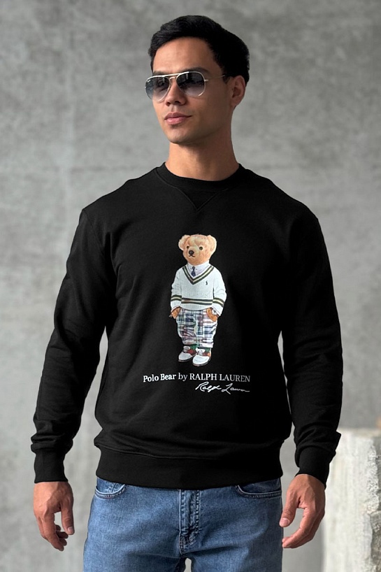 Чёрный свитшот Роlо Ralрh Lаurеn "Bear"