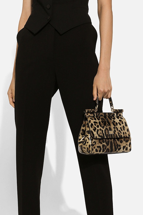 Кожаная сумка Dolce & Gabbana Sicily 25x23 см