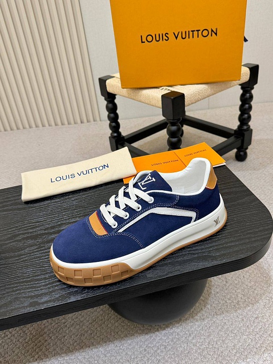 Мужские кроссовки Louis Vuitton Tilted - Navy Blue