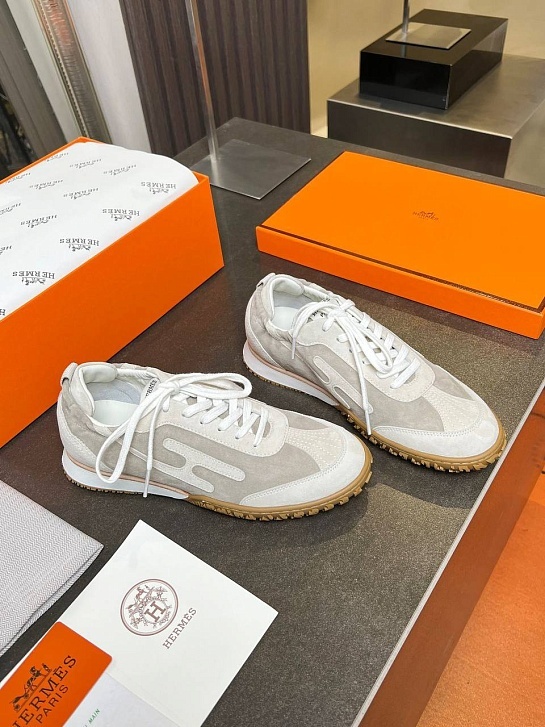 Женские комбинированные кроссовки Hermes Premium