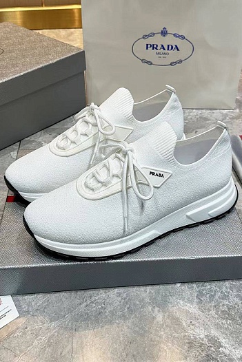 Мужские текстильные кроссовки Prada   