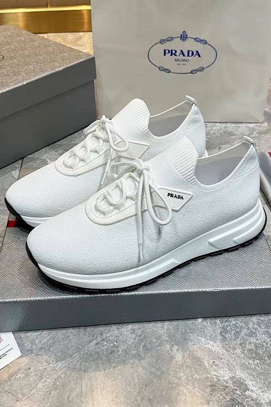 Мужские текстильные кроссовки Prada