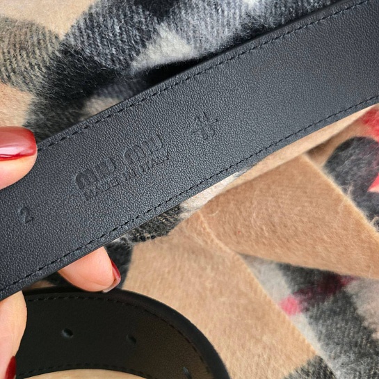 Замшевый ремень MIU MIU