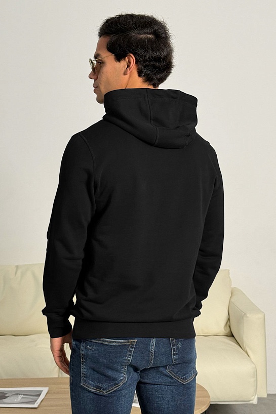 Мужское чёрное худи Tommy Hilfiger