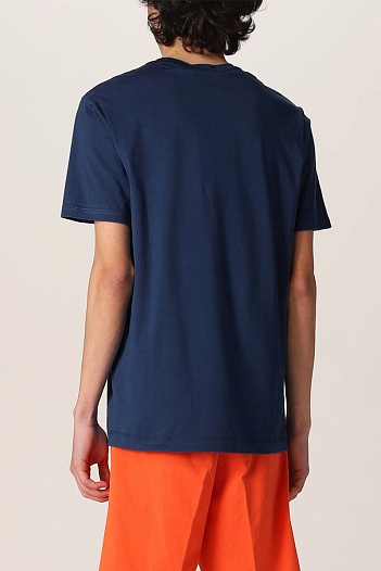 Футболка тёмно-синего цвета Paul & Shark logo-patch   