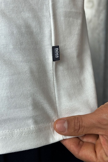 Мужская белая футболка Hugo Boss   