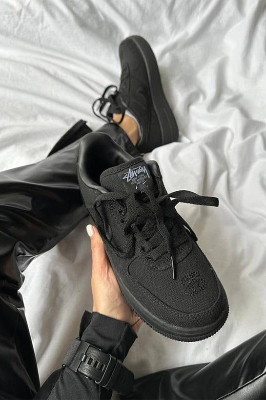 Кроссовки Stussy x Nike Air Force 1 Low - Black